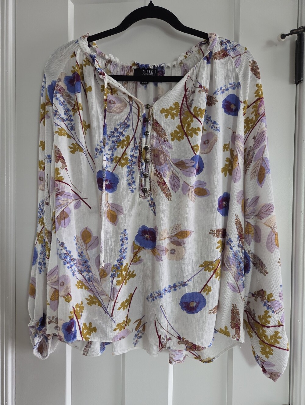 Ana size 3x Women's peasant sleeve blouse